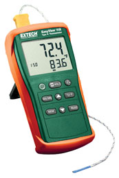 EXTECH EA11A: EasyView Type K Single Input Thermometer EXTECH EA11A: EasyView Type K Single Input Thermometer